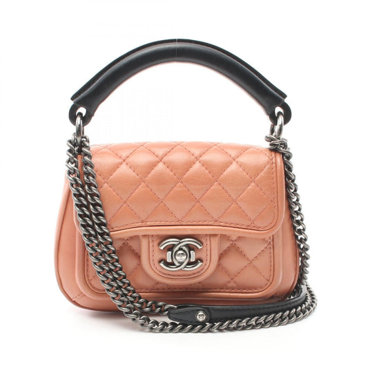 Chanel Leather Shoulder Bag Brown/Black