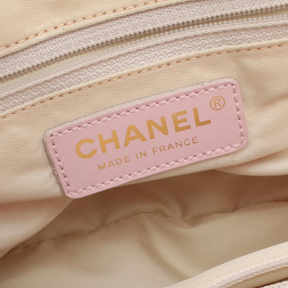 Chanel Nylon Canvas Leather Tote Bag