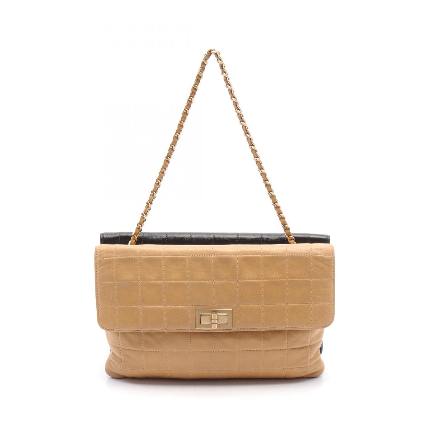 Chanel 2.55 Chocolate Bar Leather Handbag