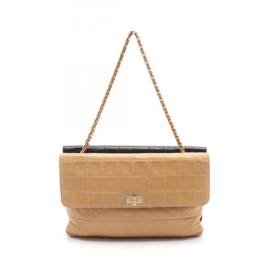 Chanel 2.55 Chocolate Bar Leather Handbag
