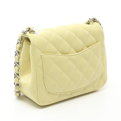 Chanel Mini Matelasse Lambskin Shoulder Bag Yellow