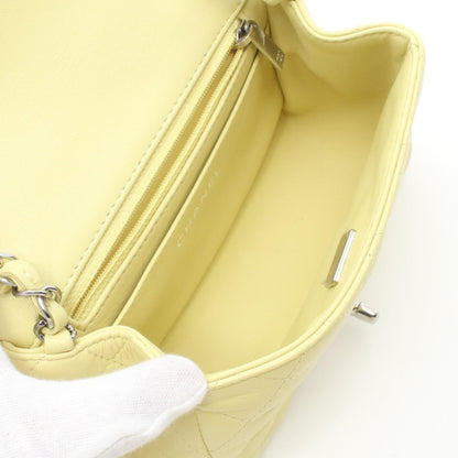 Chanel Mini Matelasse Lambskin Shoulder Bag Yellow