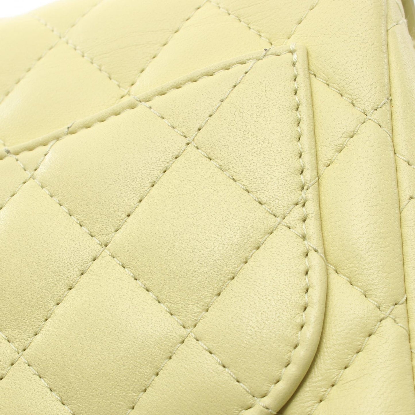 Chanel Mini Matelasse Lambskin Shoulder Bag Yellow