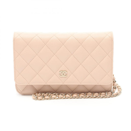 Chanel Matelasse Caviar Shoulder Bag Pink