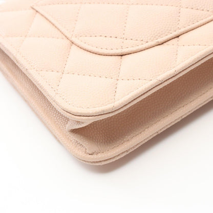 Chanel Matelasse Caviar Shoulder Bag Pink