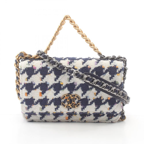 Chanel 19 Fabric Shoulder Bag Multicolor