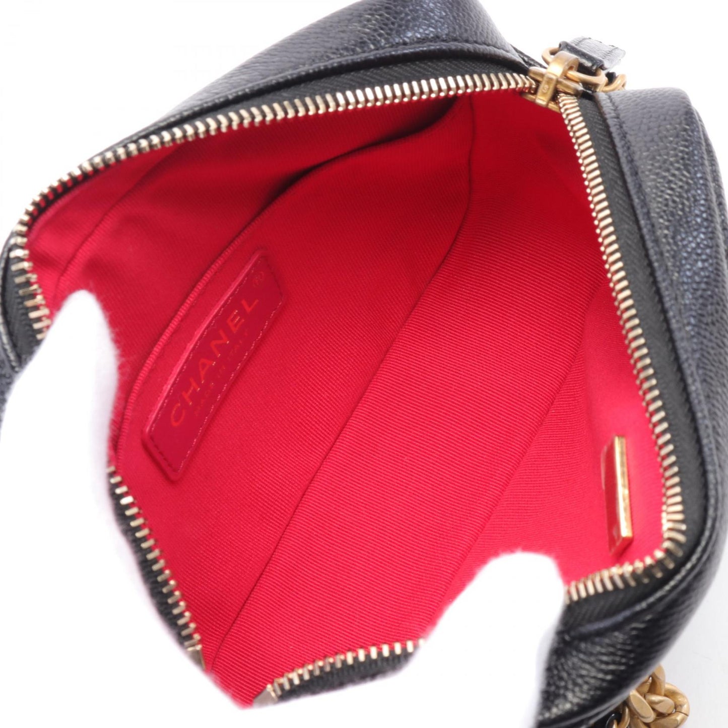 Chanel Leather Grained Calfskin Shoulder Bag
