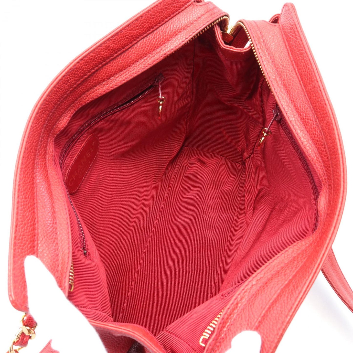 Chanel Triple Coco Mark Shoulder Bag Red