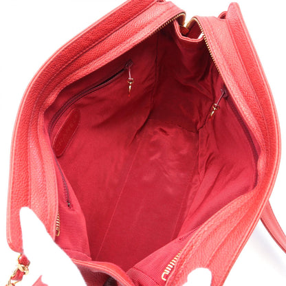 Chanel Triple Coco Mark Shoulder Bag Red
