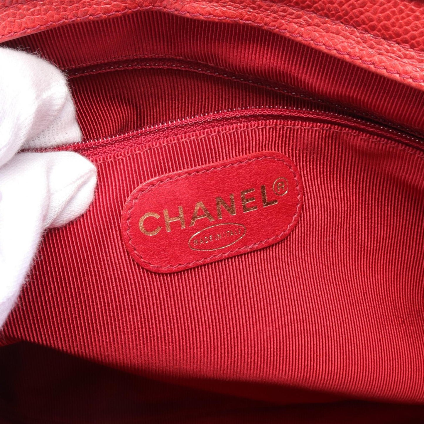 Chanel Triple Coco Mark Shoulder Bag Red