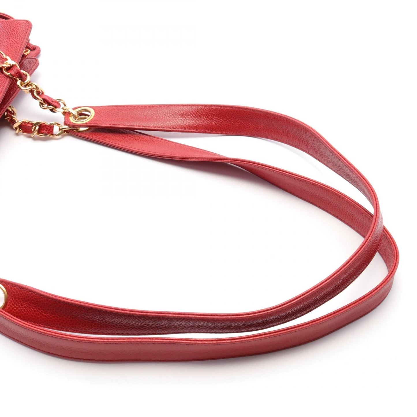 Chanel Triple Coco Mark Shoulder Bag Red