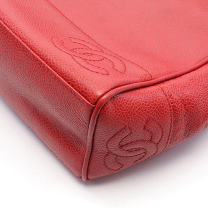 Chanel Triple Coco Mark Shoulder Bag Red