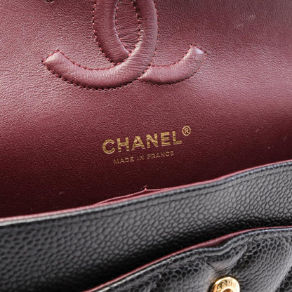 Chanel Matelasse W Flap Shoulder Bag Black