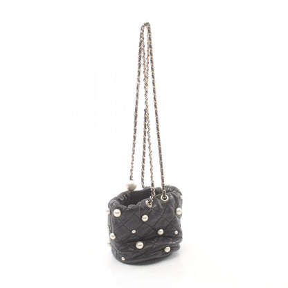 Chanel Matelasse Lambskin Shoulder Bag Black