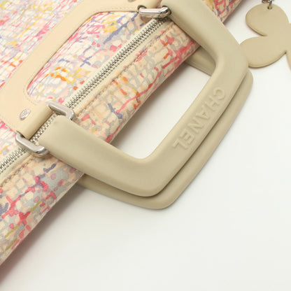 Chanel Canvas Leather Coco Mark Tote Bag