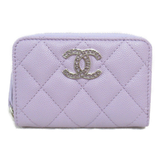 Chanel Caviar Coin Case Purple AP3830