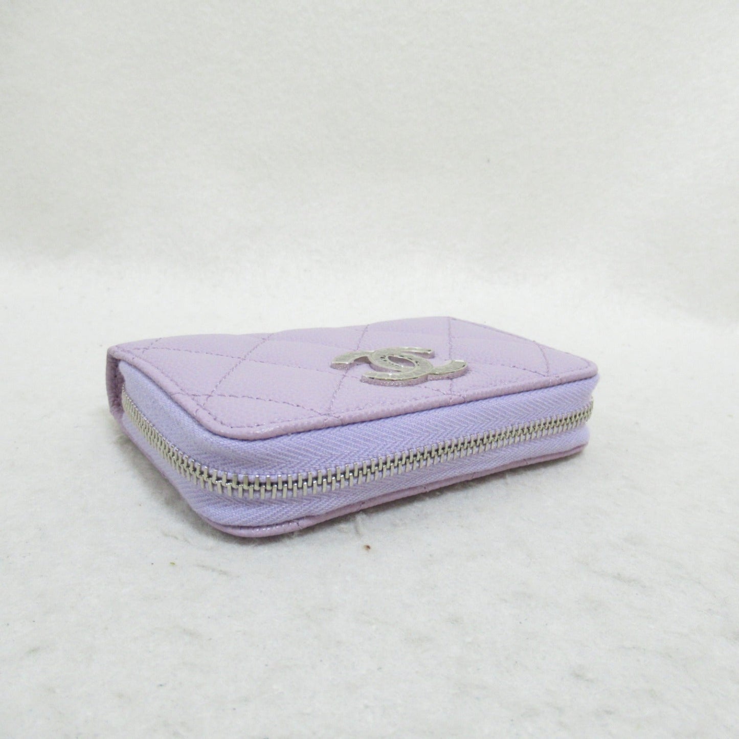 Chanel Caviar Coin Case Purple AP3830