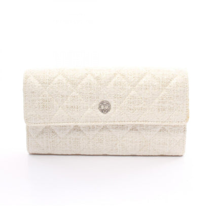 Chanel CC Tweed Long Wallet  Canvas Long Wallet A68809 in New Condition
