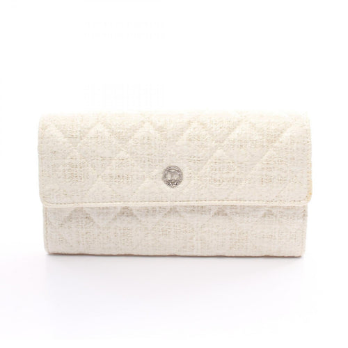 Chanel CC Tweed Long Wallet  Canvas Long Wallet A68809 in New Condition