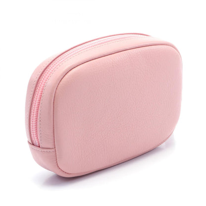 Chanel CC Leather Zip Pouch Leather Vanity Bag in New Condition