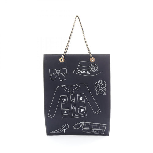 Chanel Leather Fabric Tote Bag