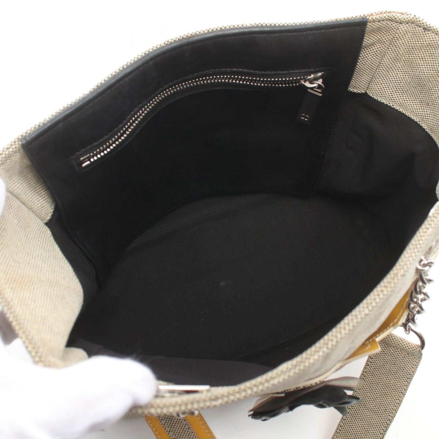Chanel No.5 Canvas Patent Leather Tote Bag