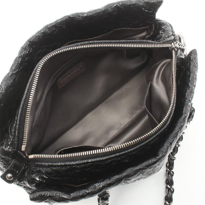 Chanel Patent Embossed Camellia Shoulder Bag  Leather Shoulder Bag 129***** in Great Condition