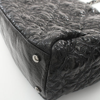 Chanel Patent Embossed Camellia Shoulder Bag  Leather Shoulder Bag 129***** in Great Condition