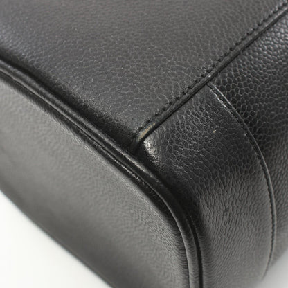 Chanel CC Caviar Vertical Vanity Case Leather Vanity Bag A01998 in New Condition