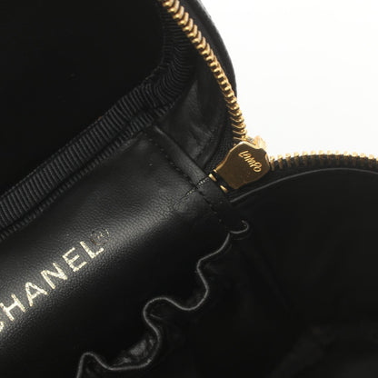 Chanel CC Caviar Vertical Vanity Case Leather Vanity Bag A01998 in New Condition