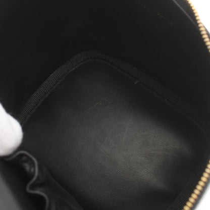 Chanel CC Caviar Vertical Vanity Case Leather Vanity Bag A01998 in New Condition