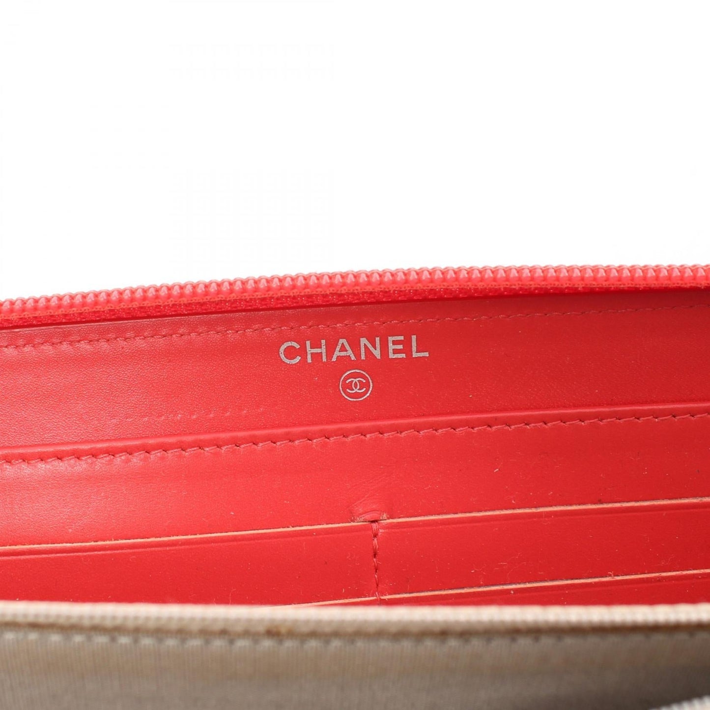 Chanel Caviar Skin Round Wallet Pink
