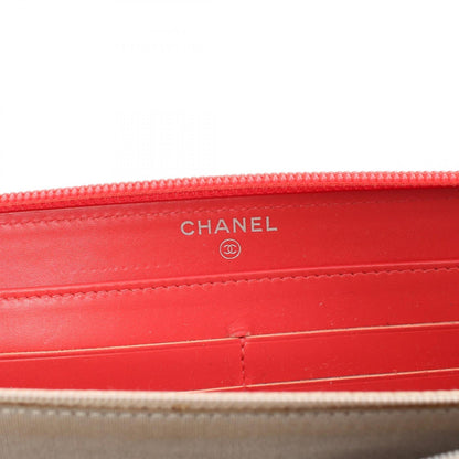 Chanel Caviar Skin Round Wallet Pink