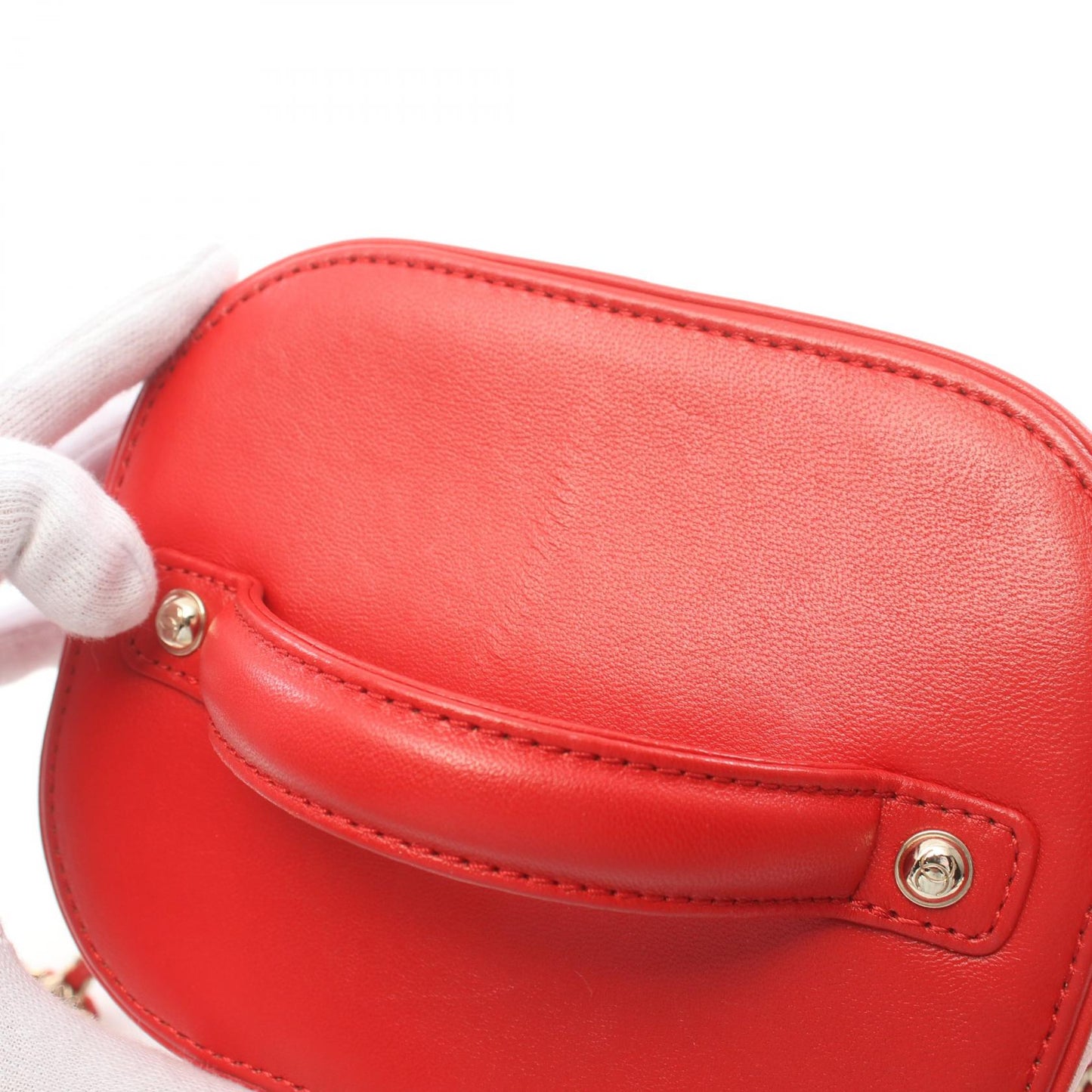Chanel CC Vertical Vanity Case with Chain Leather Vanity Bag in New Condition