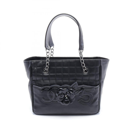 Chanel Chocolate Bar Camellia Tote Bag  Leather Tote Bag in New Condition