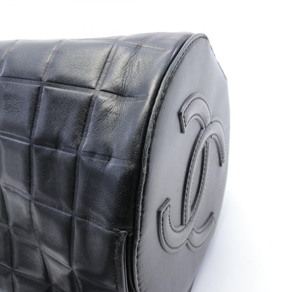 Chanel Leather Chocolate Bar Barrel Bag Leather Handbag in New Condition