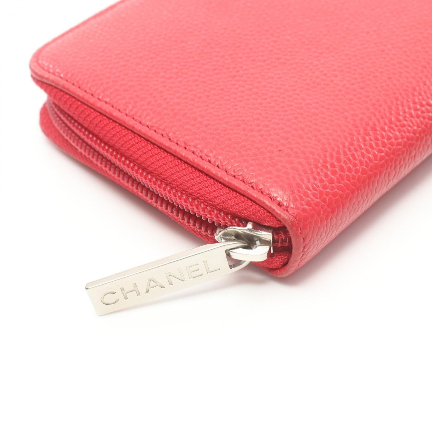 Chanel CC Caviar Long Wallet  Leather Long Wallet in New Condition
