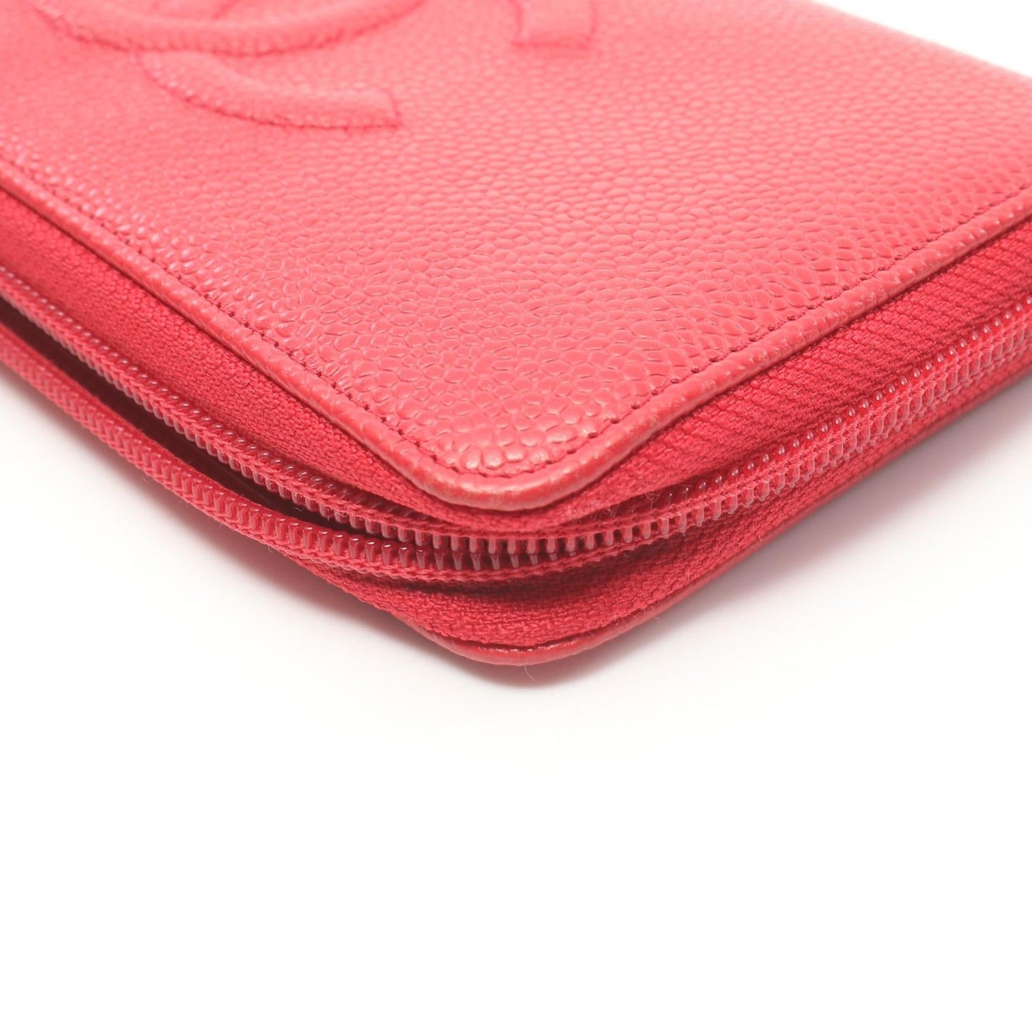 Chanel CC Caviar Long Wallet  Leather Long Wallet in New Condition