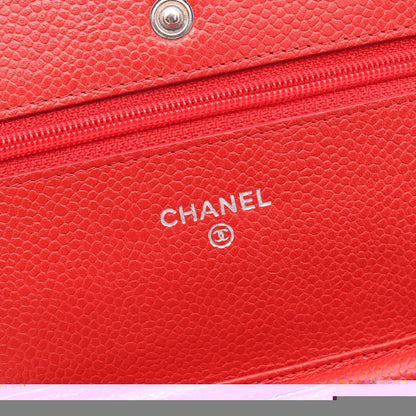 Chanel Matelasse Chain Wallet Leather Shoulder Bag A33814 in Great Condition