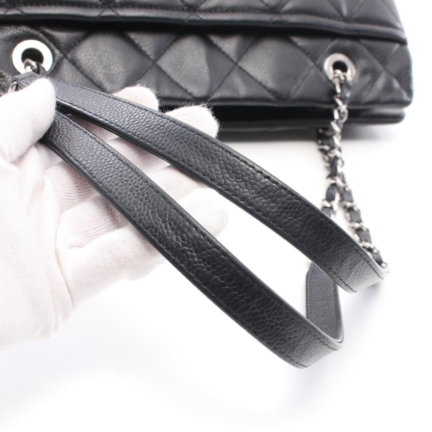 Chanel Caviar Skin Matelasse Tote Bag