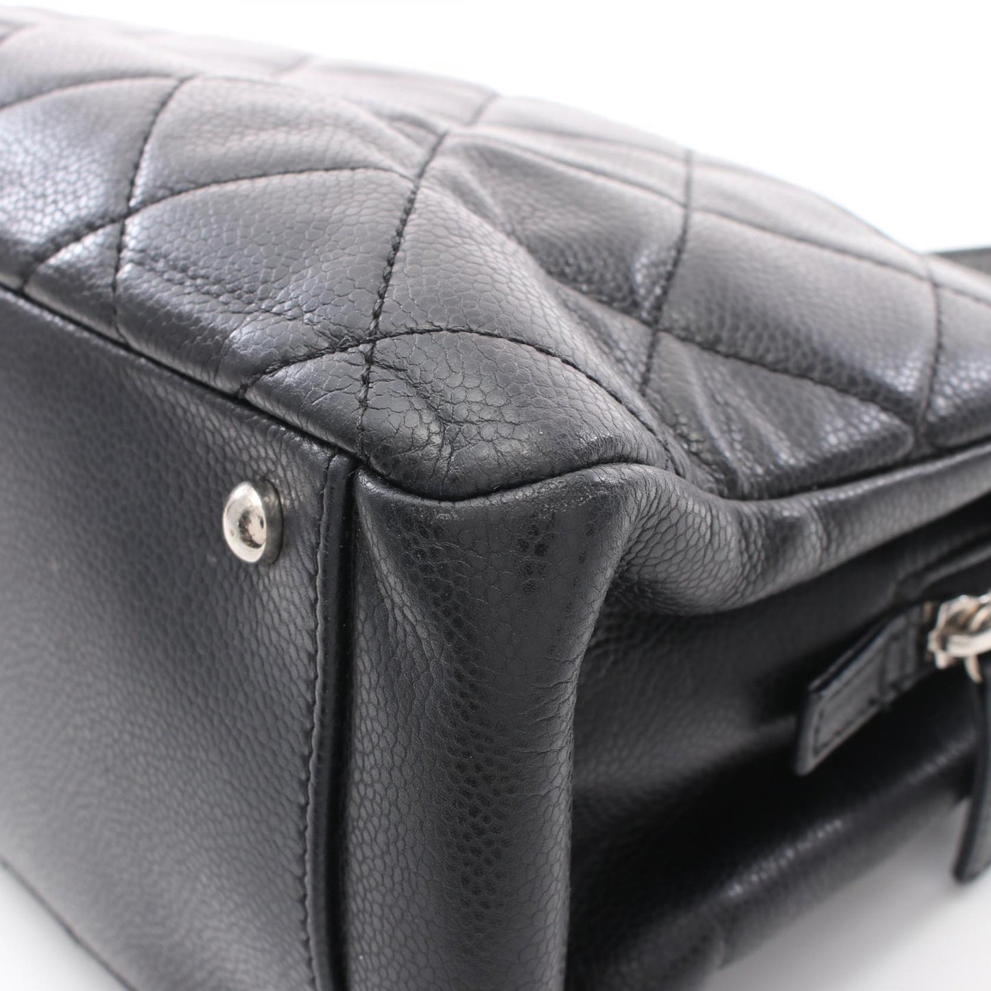Chanel Caviar Skin Matelasse Tote Bag