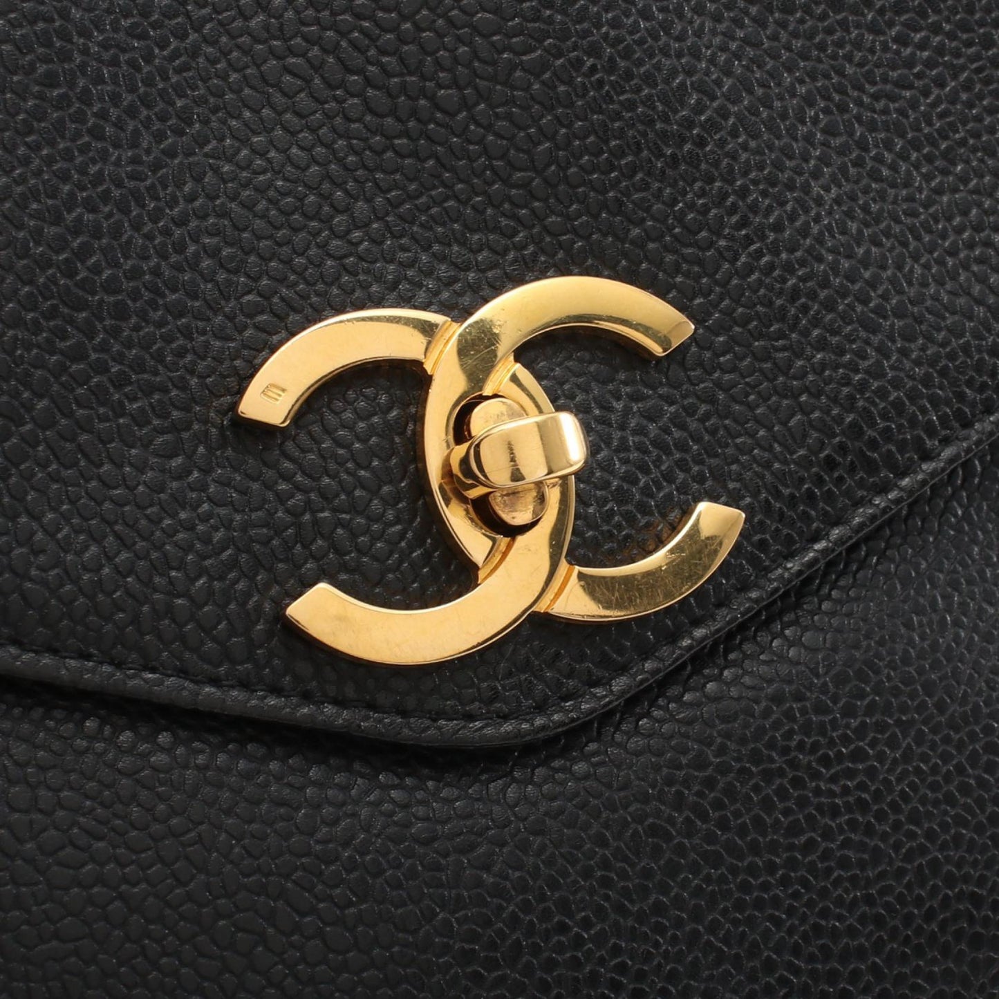 Chanel Caviar Skin Coco Mark Tote Bag