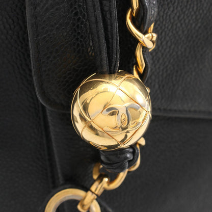 Chanel Caviar Skin Coco Mark Tote Bag