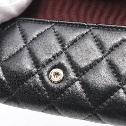 Chanel Matelasse Classic Small Wallet Leather Key Holder AP0214 in New Condition