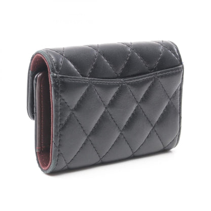 Chanel Matelasse Classic Small Wallet Leather Key Holder AP0214 in New Condition