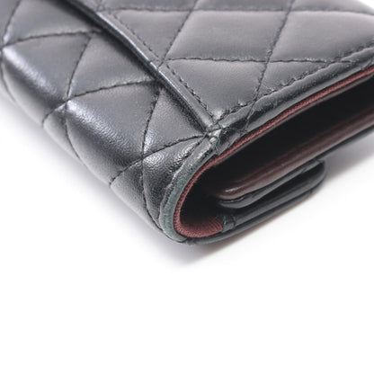 Chanel Matelasse Classic Small Wallet Leather Key Holder AP0214 in New Condition