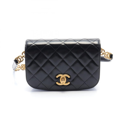 Chanel Leather Suede Matelasse Waist Bag