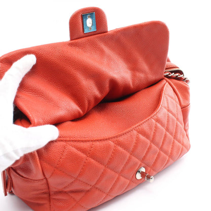 Chanel Matelasse Caviar Shoulder Bag Red