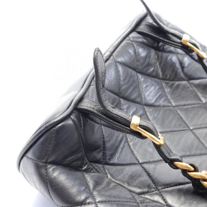 Chanel CC Quilted Leather Backpack Leather Backpack A10177 in New Condition
