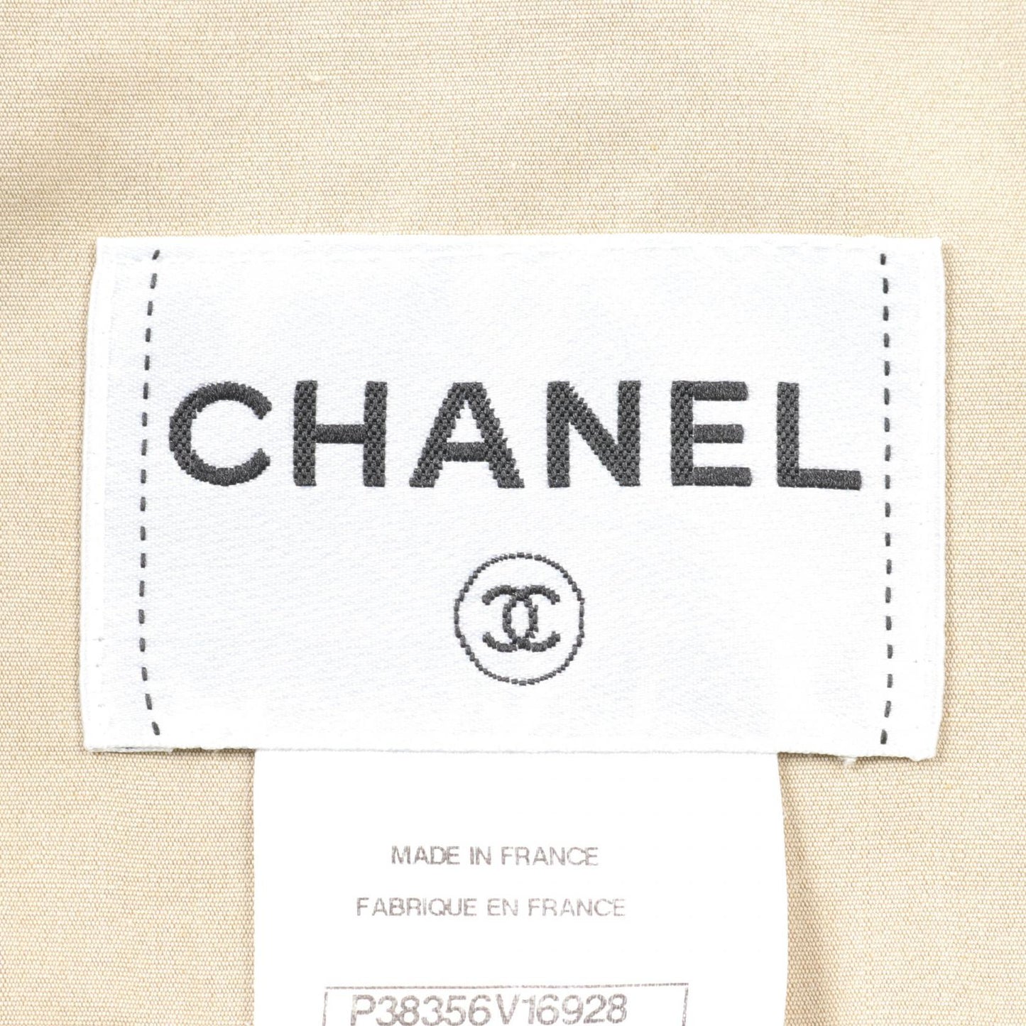 Chanel Silk Cotton Trench Coat Beige